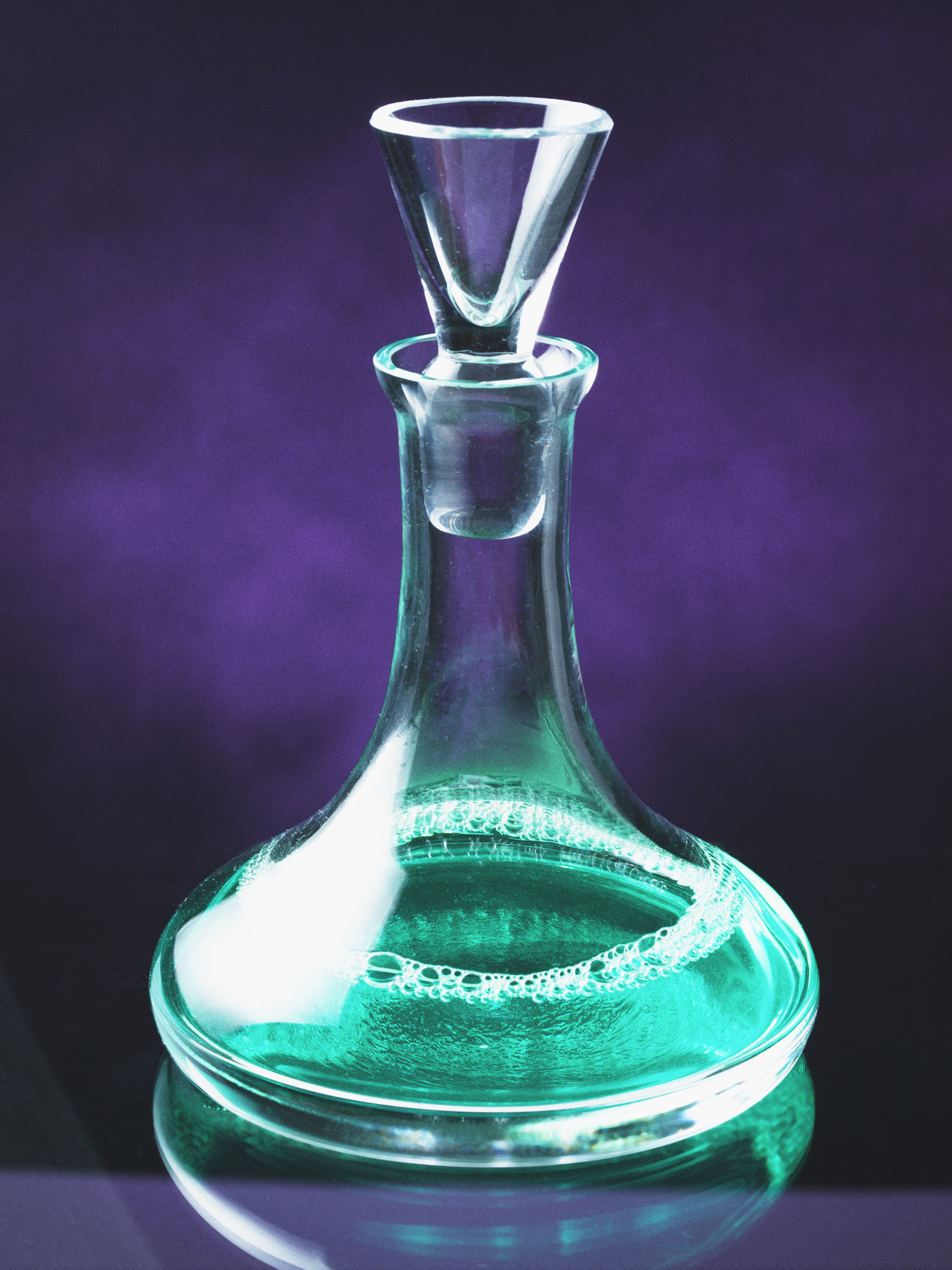 Ivy Bronx Crystal Glass Mouthwash Decanter With .5 Oz Cup Stopper